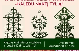 KTU docentė Eglė Kumpikaitė kviečia į karpinių ir tekstilės parodą „Kalėdų naktį tylią“ Alytaus kraštotyros muziejuje